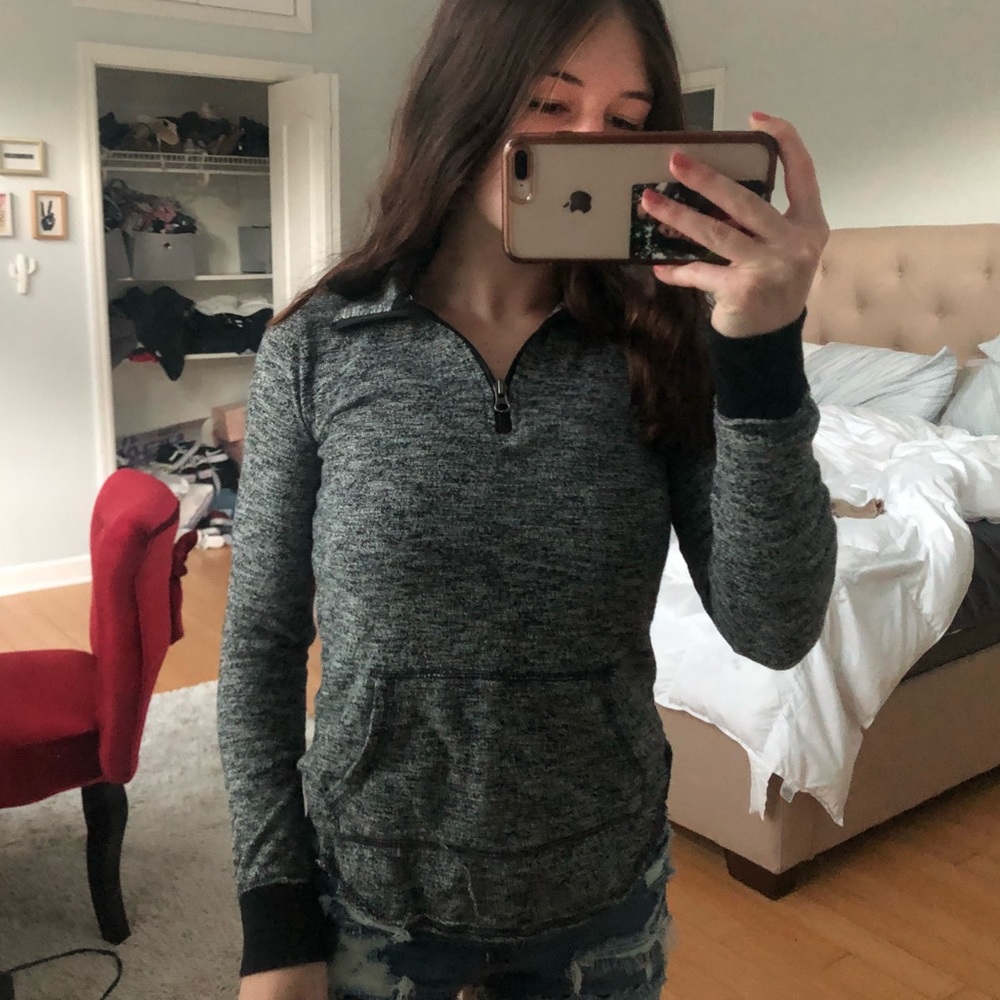 athletic half zip